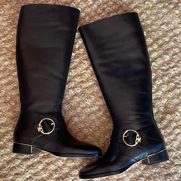 NIB Tory Burch Sofia Riding Boot Leather Riding Boots - Picture 12 of 15